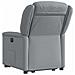 Poltrona Alzapersona Reclinabile Grigio Chiaro in Tessuto - Foto miniatura 7
