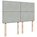 Giroletto a Molle con Materasso Grigio Chiaro 140x200cm Velluto - Foto miniatura 8