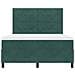 Letto con Rete a Molle e Materasso Verde Scuro 160x200 cm Velluto - Foto miniatura 7
