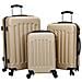 Set di valigie 3 pcs Valigia rigida Champagne 20'' 24'' 28'' ABS - Foto miniatura 1