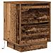 Comodini con Luci a LED 2 pz Legno Antico 38x34x50 cm - Foto miniatura 7