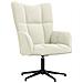 Lusso Casadino -  Sedia Relax Bianco Crema Velluto - Foto miniatura 1
