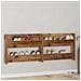 Armadi per scarpe da muro 2 pcs Legno vecchio Legno multistrato - Foto miniatura 2