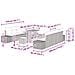 Set Divano da Giardino con cuscino 10 pcs Grigio Poly Rattan - Foto miniatura 9