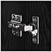 Set mobile TV 4 pz Rovere Nero Legno ingegnerizzato - Foto miniatura 8