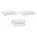 Piumone con Cuscini Altro 3 pcs Bianco 260 x 220 cm Microfibra - Foto miniatura 1