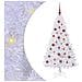 Albero di Natale artificiale Bianco 150 cm PVC e Acciaio - Foto miniatura 1