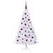 Albero di Natale artificiale Bianco 150 cm PVC e Acciaio - Foto miniatura 4