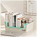 Piccola Scatola Portaoggetti Mobile Con Ruote A 360° - Organizer In Plastica Pp - Foto miniatura 3