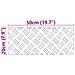 Dischi Quadrati 4 pcs Argento 50 x 20 cm Alluminio - Foto miniatura 8