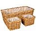 Cestino da Vaso con archiviazione 3 pcs Marrone Rattan Kubu - Foto miniatura 1