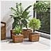 Cestino da Vaso con archiviazione 3 pcs Marrone Rattan Kubu - Foto miniatura 3