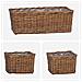 Cestino da Vaso con archiviazione 3 pcs Marrone Rattan Kubu - Foto miniatura 4