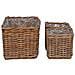 Cestino da Vaso con archiviazione 3 pcs Marrone Rattan Kubu - Foto miniatura 5