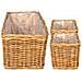 Cestino da Vaso con archiviazione 3 pcs Marrone Rattan Kubu - Foto miniatura 8