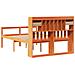 Letto Libreria senza Materasso Marrone Cera 140x190 cm in Pino - Foto miniatura 6