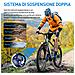 Bicicletta Elettrica 26 Pollici E-bike 250w Batteria 36v13ah 21 Velocità Autononomia 25-50km Gt900 Blu - Foto miniatura 4