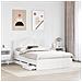 Struttura del letto Bianco 160 x 200 cm Legno Ingegnerizzato - Foto miniatura 3