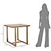 Tavolo Vkh577-marrone-mdf-80x80x76 Cm - Foto miniatura 8