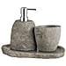 Set Bagno Gara In Pietra Riverstone — Dispenser, Portaoggetti E Vassoio - Foto miniatura 1