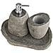 Set Bagno Gara In Pietra Riverstone — Dispenser, Portaoggetti E Vassoio - Foto miniatura 2