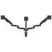 BT7353/B Supporti a parete per TV 81,3 cm (32") Scrivania Nero - Foto miniatura 3