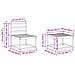 Set di divani da esterno 5 pcs Bianco 59 x 59 x 37 cm - Foto miniatura 8