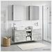 Set di mobili per il bagno 5 pcs Grigio Cemento - Foto miniatura 2