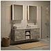 Set di mobili per il bagno 5 pcs Grigio Cemento - Foto miniatura 4