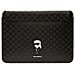 Karl Lagerfeld Saffiano Monogram Iconic Custodia Per Laptop 14 - Nera - Foto miniatura 1