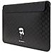 Karl Lagerfeld Saffiano Monogram Iconic Custodia Per Laptop 14 - Nera - Foto miniatura 2