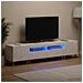 Mobile TV LED a 5 pezzi Bianco Lucido Legno ingegnerizzato - Foto miniatura 2