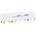 Mobile TV LED a 5 pezzi Bianco Lucido Legno ingegnerizzato - Foto miniatura 1