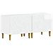 Mobile TV LED a 5 pezzi Bianco Lucido Legno ingegnerizzato - Foto miniatura 5