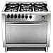 Cucina Elettrica CG96GV / C Fuochi a Gas Forno Gas Ventilato Dimensione 90 x 60 cm Colore Inox - Foto miniatura 4