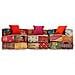 Divano Letto Modulare A 3 Posti In Tessuto Patchwork - Foto miniatura 5