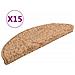 Tappetini Per Scale 15 Pz Beige 56x20 Cm - Foto miniatura 1