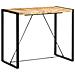 Tavolo Da Bar 140x70x110cm In Legno Massello Di Mango - Foto miniatura 1