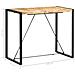 Tavolo Da Bar 140x70x110cm In Legno Massello Di Mango - Foto miniatura 5