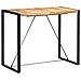 Tavolo Da Bar 140x70x110cm In Legno Massello Di Mango - Foto miniatura 6