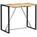 Tavolo Da Bar 140x70x110cm In Legno Massello Di Mango - Foto miniatura 7