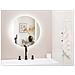 Specchio Da Bagno Con Illuminazione Led Rotondo Ø 60 Cm Callac - Foto miniatura 1