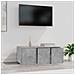 Mobile Porta TV Grigio Cemento 80x34x30 cm Legno Multistrato - Foto miniatura 3