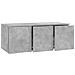 Mobile Porta TV Grigio Cemento 80x34x30 cm Legno Multistrato - Foto miniatura 6