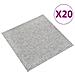 Quadrotte di Moquette 20 pz 5 m² 50x50 cm Grigio Chiaro - Foto miniatura 1