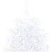 Set Albero Natale Artificiale a Metà LED e Palline Bianco 210cm - Foto miniatura 3