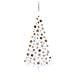 Set Albero Natale Artificiale a Metà LED e Palline Bianco 210cm - Foto miniatura 1