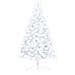 Set Albero Natale Artificiale a Metà LED e Palline Bianco 210cm - Foto miniatura 9