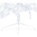 Set Albero Natale Artificiale a Metà LED e Palline Bianco 210cm - Foto miniatura 10