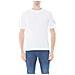 T-shirt Uomo Bianca Con Badge Logo - Foto miniatura 1